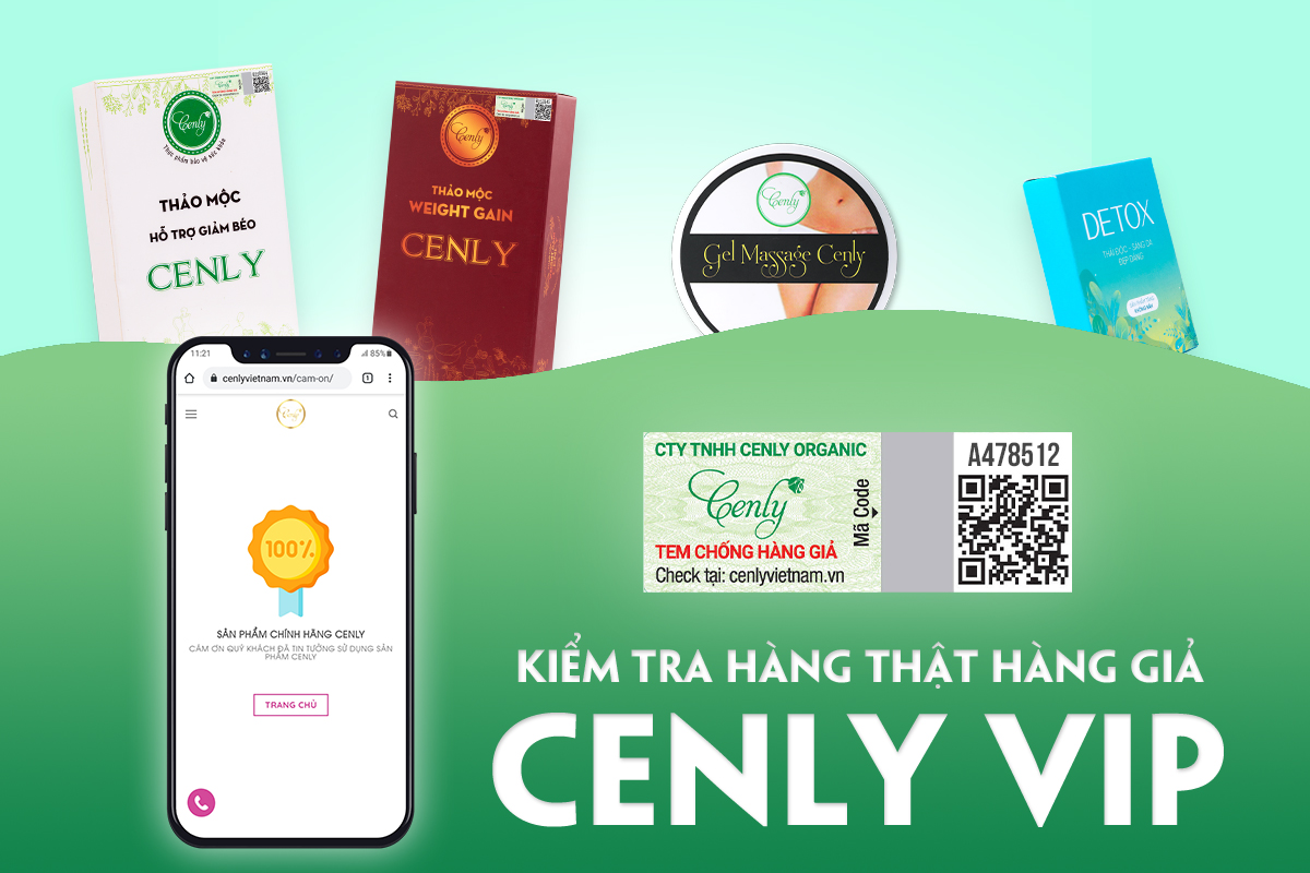 Kiểm tra hàng thật giả Cenly Vip